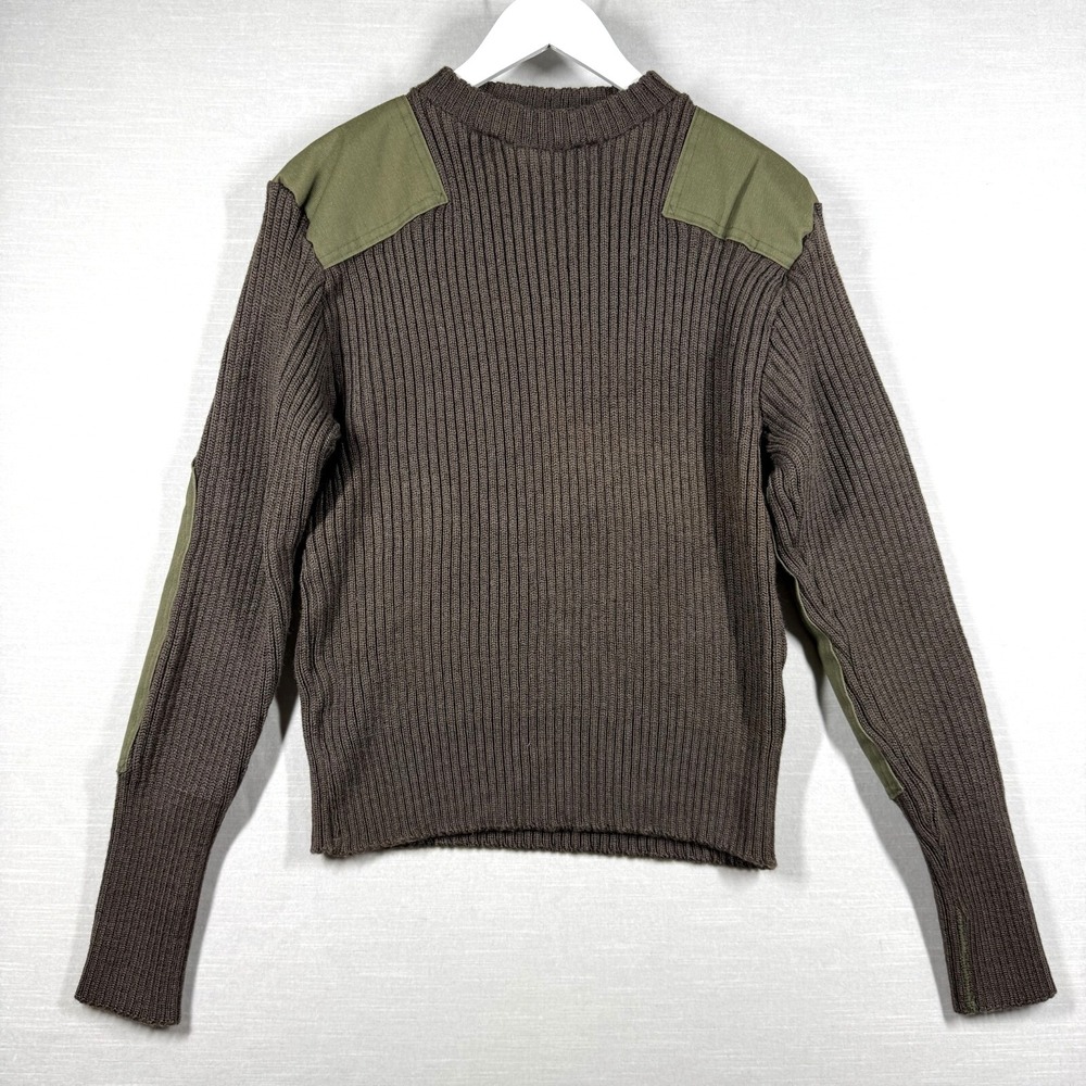 Military Service USMC Sweater Wool Men 40 Olive Green Mitts Nitts 8405-01 Wooly